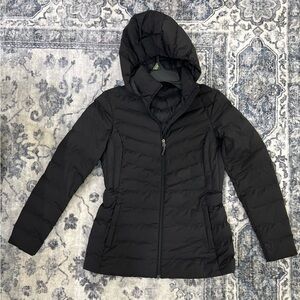 32 Degrees Women's Black Hooded Puffer Jacket